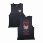 Geometric Tank Faded Black