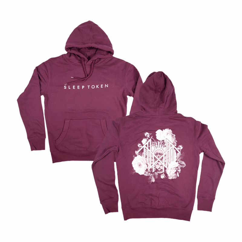 Botanical Sigil Hoodie Burgundy