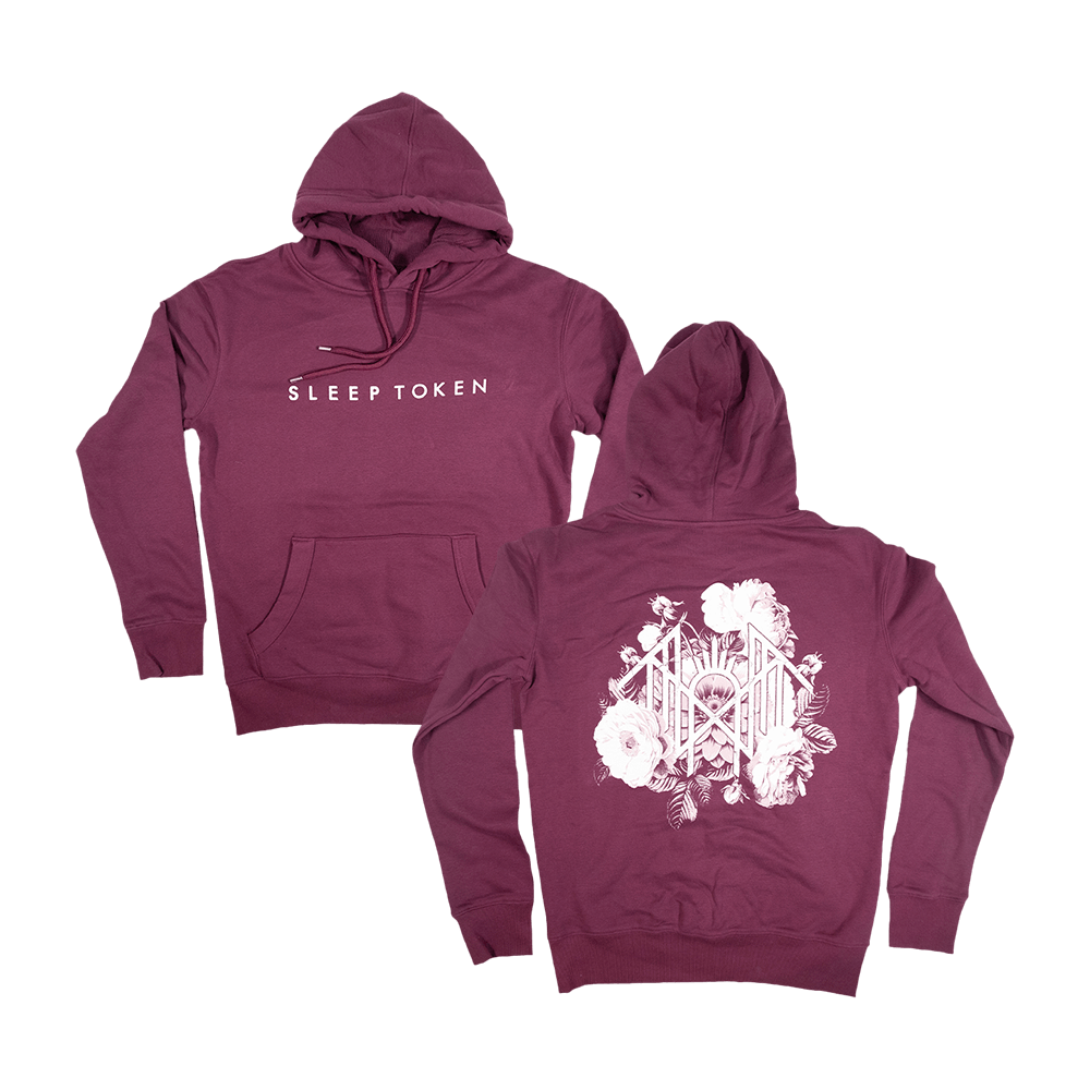 Botanical Sigil Hoodie Burgundy